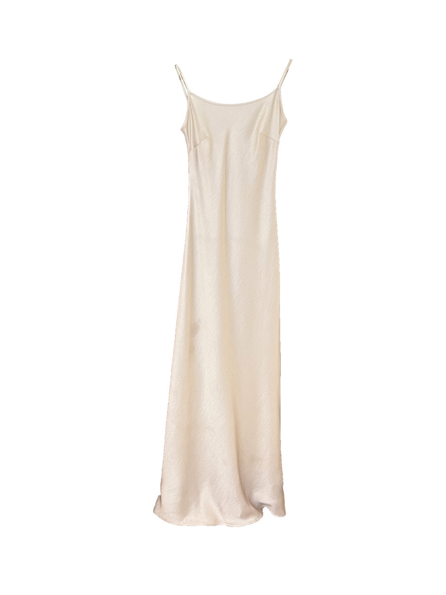 D51552 New Korean style high waist elegant sling dress V-neck solid color pure desire skirt 88172
