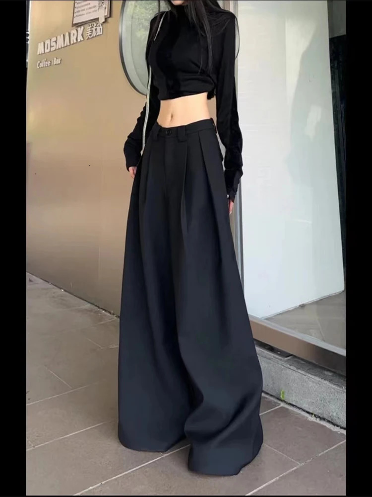 Womens white pocket pants retro Y2k parachute pants Harajuku aesthetic oversized waist mens 2000s fashion clothing 250312