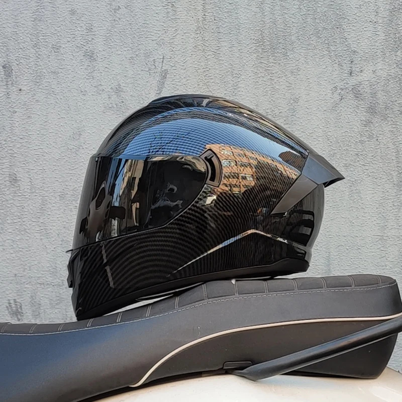 Full Face Racing Helmets Winter Warm Double Visor Motorcycle Helmet Motorbike Sports helmet 250314