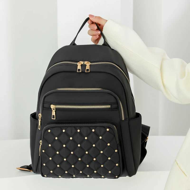 New Arrival Fashion Bagpack Women High Quality Nylon Backpacks Female Big Travel Back Bag Large School Bags for Teenage Girls Shoulder Bag T250315