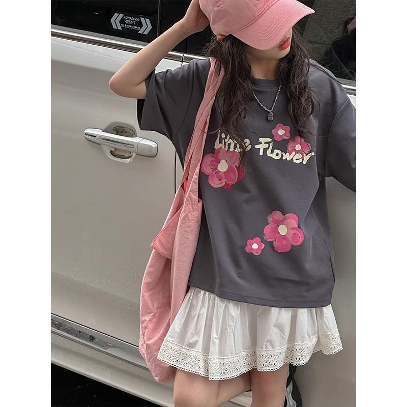 Ddmyshoesvip Pure Cotton Women S Clothing T Shirt Short Sleeved Girls American Summer Fashion Trend Ins