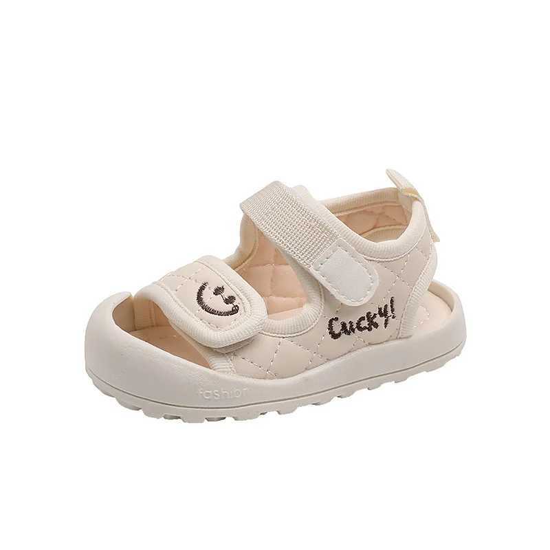 Childrens Sandals Summer Childrens Shoes Little Childrens Sports Sandals Lucky Smile Face Unisex Baby Boys and Girls Casual Non slip SandalsT250315