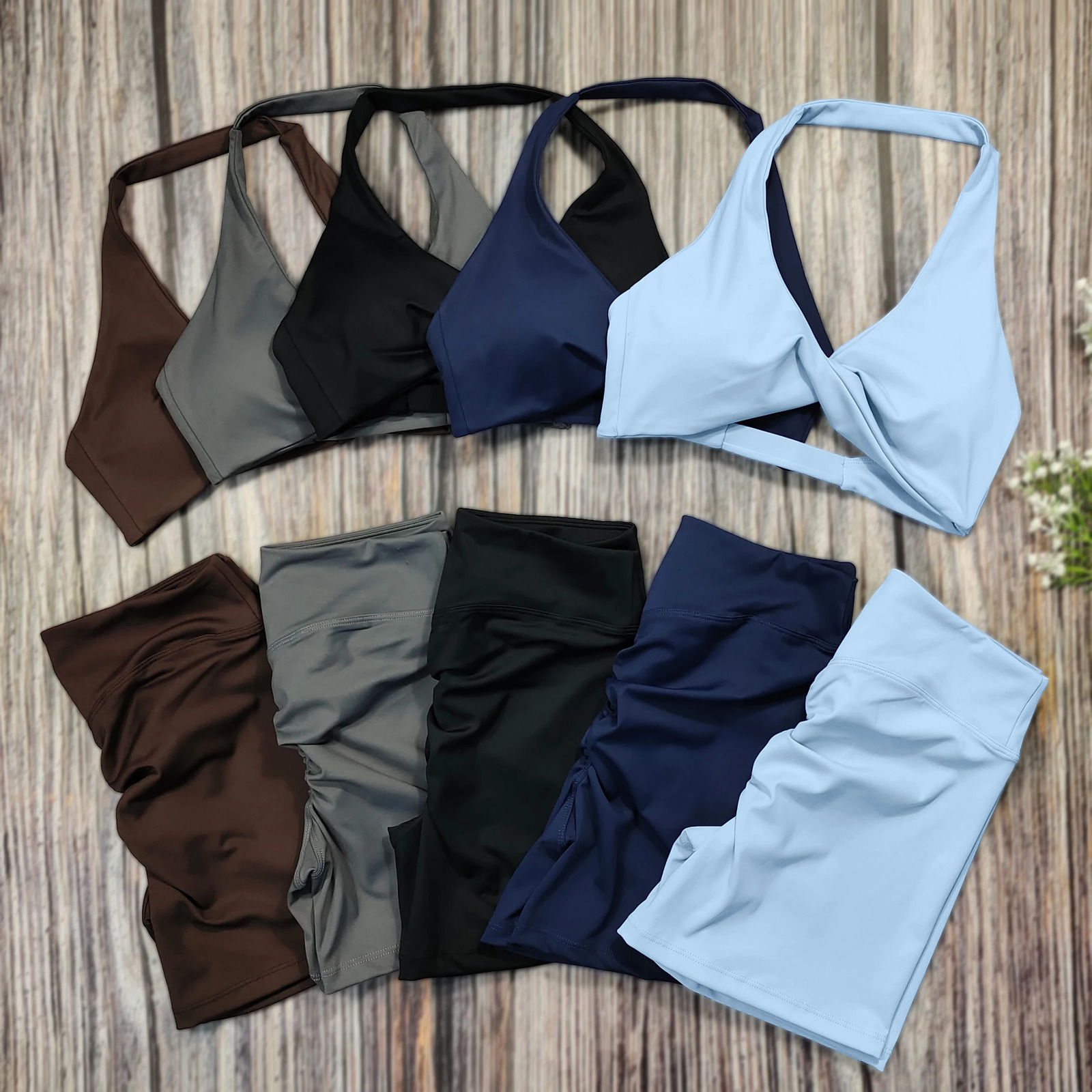 2PCS Yoga Set Women Gym Tracksuit Workout Clothes Hip Lifting Sport Suit Female Sports Bra Fiess Shorts Sportwear 250313