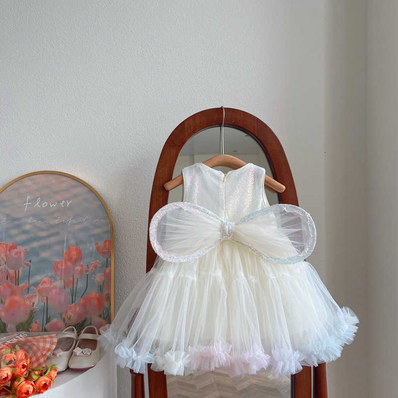 Girl's Dresses Girl's summer super beautiful butterfly wing dress, baby girl's heavy-duty fluffy skirt, princess skirt, fairy inspired 