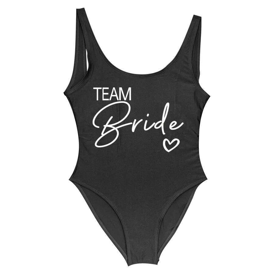 S-3XL Wedding Swimwear Women 2024 New Team Wedding One Piece Swimwears For Funeral Life Girl Chicken Swimwears