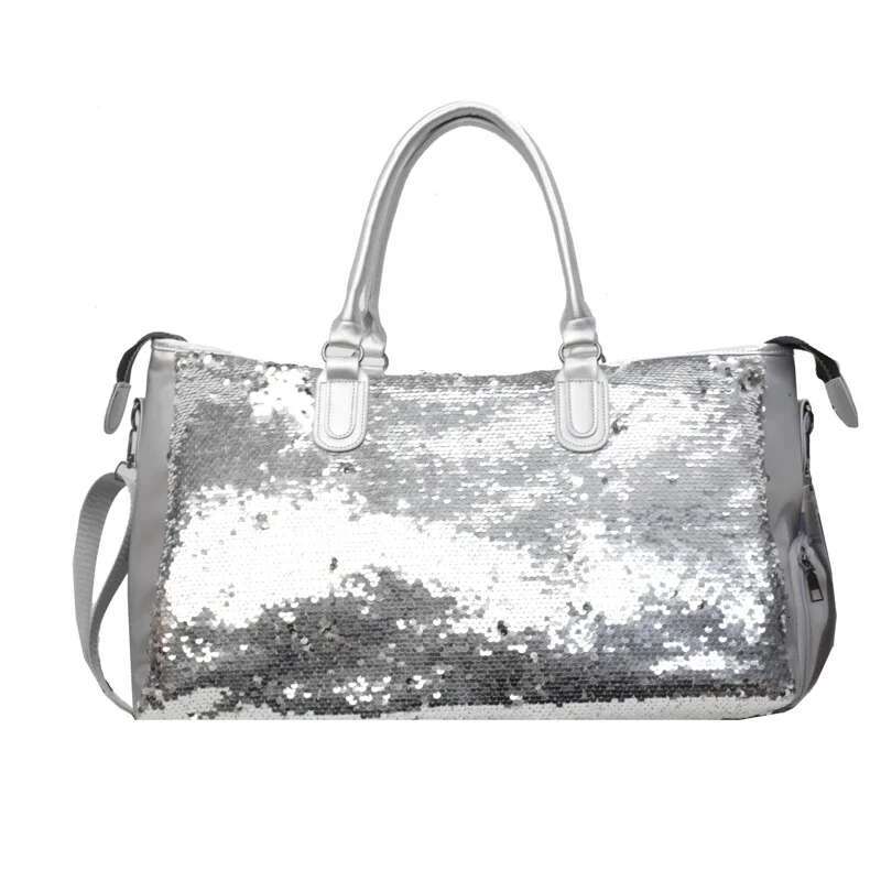 2025 New Large Capacity PU Solid Color High Quality Travel Handbag with Sparkling Zipper Designer Fashion Single Shoulder Multi functional Soft Crossb