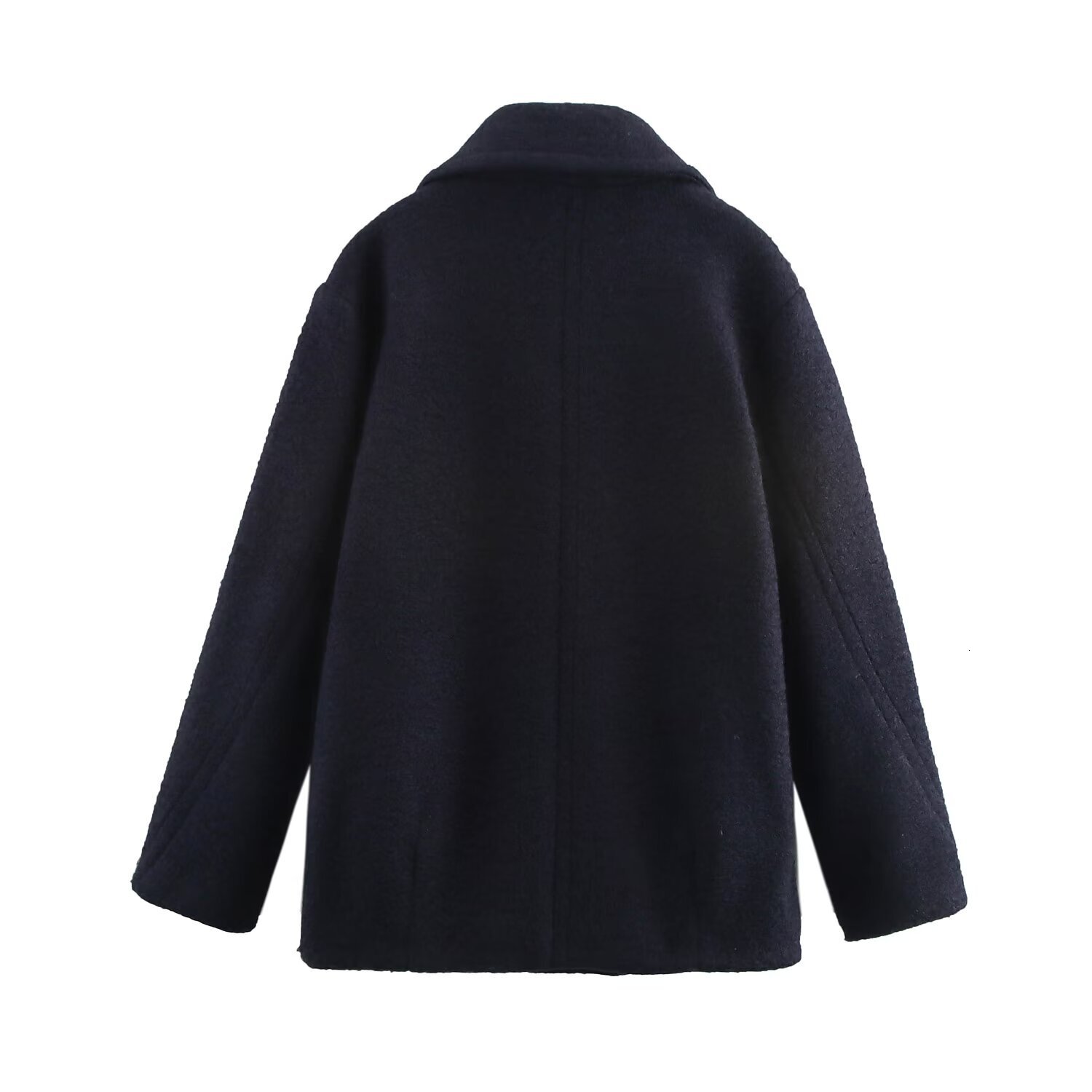 2025 Spring New Product Style Fashionable Versatile Casual Loose Beaded Leather Medium To Long Length Coat