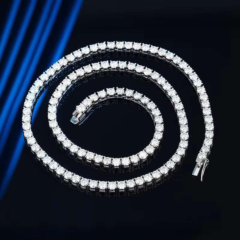Pure pyroxene high-end necklace classic style sier plated wedding party engagement anniversary