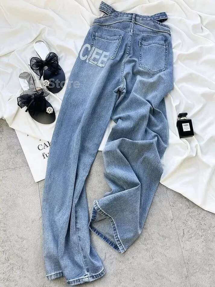 Ripped Women 2023 Female Clothing Vintage Jeans Woman High Waist Y2k Women's Pants Streetwear Denim Baggy Korean Fashion