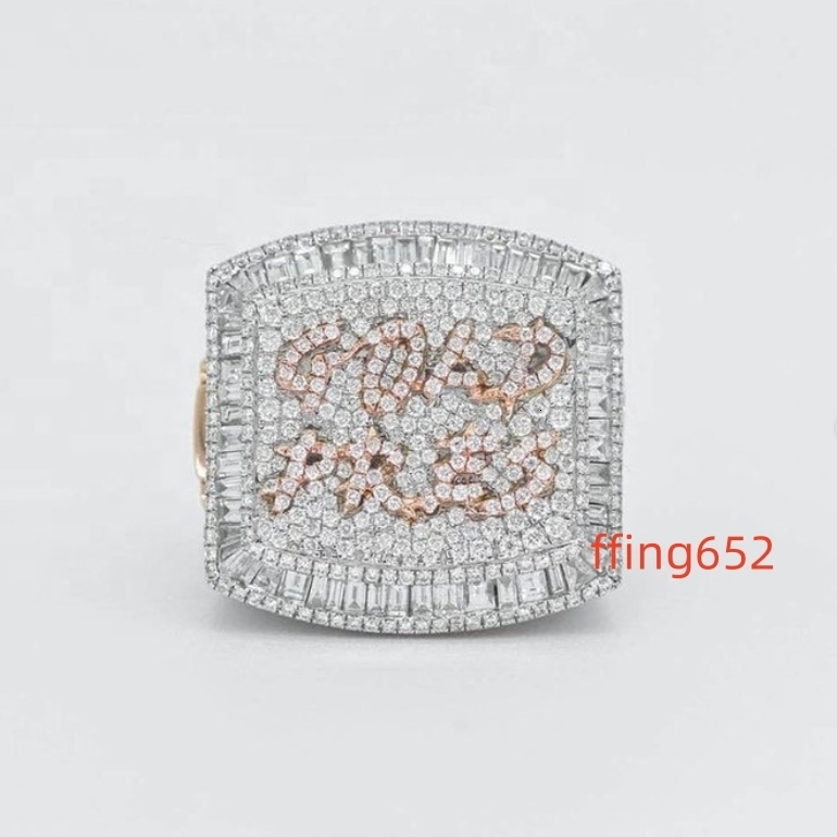 PromotionPrice GRA Certificates 925 Silver Pass Diamond Tester VVS1 Moissanite Jewellery Diamond Hip Hop Ring Man