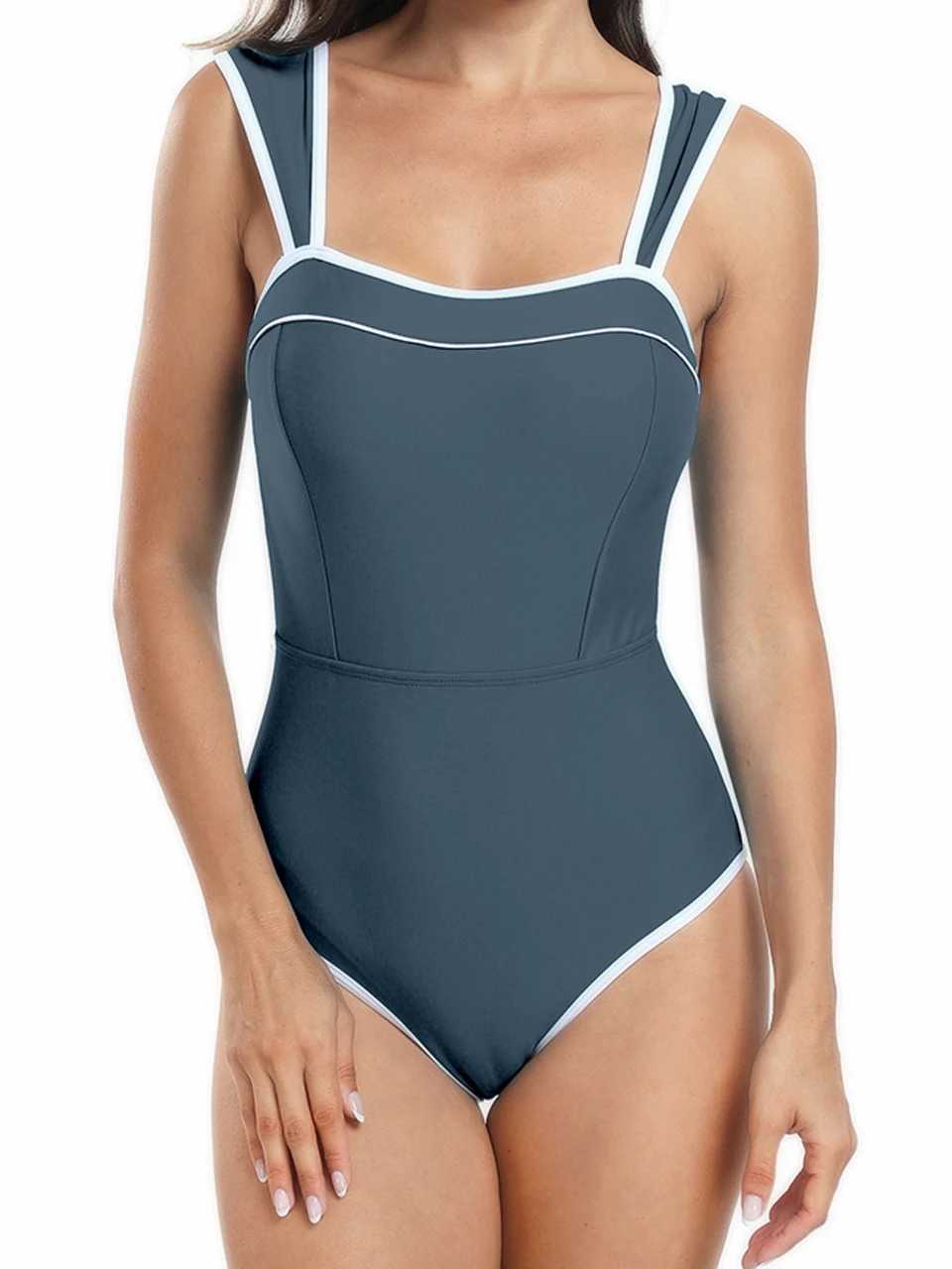 2 Solid Tight Clothes with Beach Skiing 2024 Womens New Apron Bikini Swimsuit Summer Beach Wear Fa Bathroom SwimsuitXJ250315