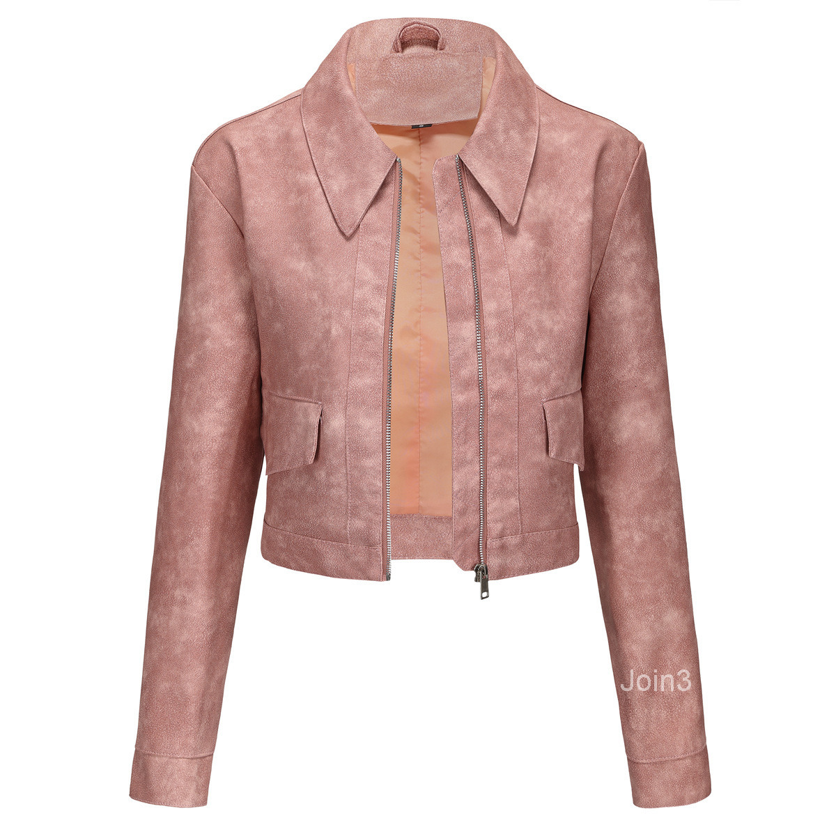 Fashion Spring and Autumn New Thin Leather Jacket Womens Long Sleeve Casual Womens Coat Fashion Leather Jacket Join3