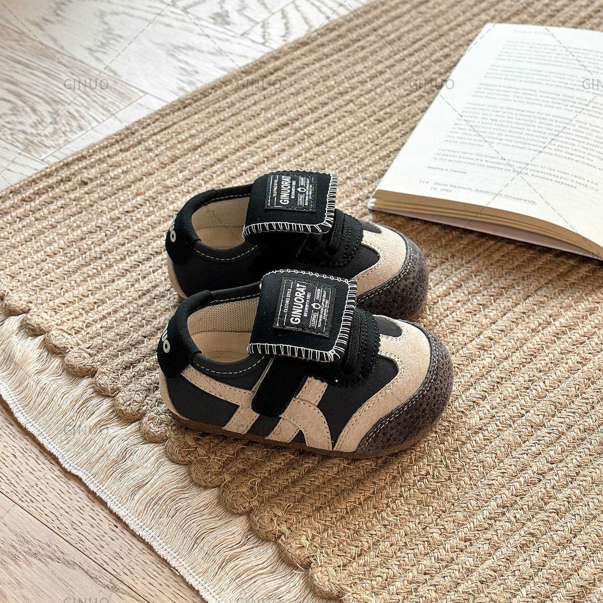 Athletic Outdoor 18-30 Childrens board shoes mens moral training shoes womens casual shoes soft soled baby walking shoes autumn editionY2503142WJ9