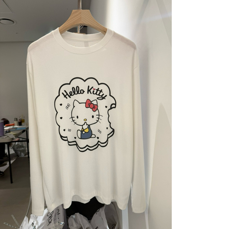 Korean Summer New Cartoon Round Neck Short Sleeve T-Shirt For Women, Loose Ins Style Peppermune