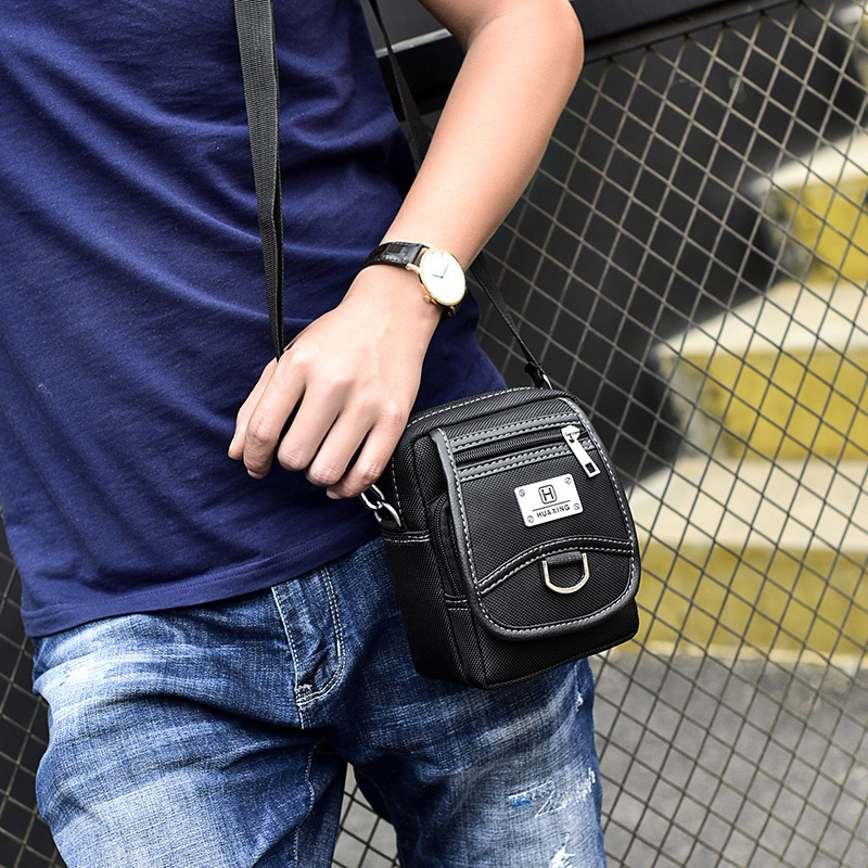 designer bag Trendy and fashionable Korean version business men's one shoulder crossbody bag, Oxford cloth backpack