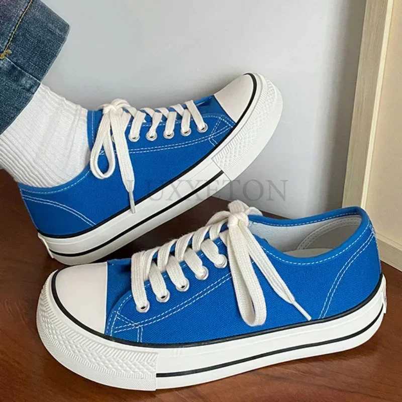 Womens canvas shoes womens fashionable summer casual sports shoes student casual shoes high-end womens vulcanized shoes Y250315