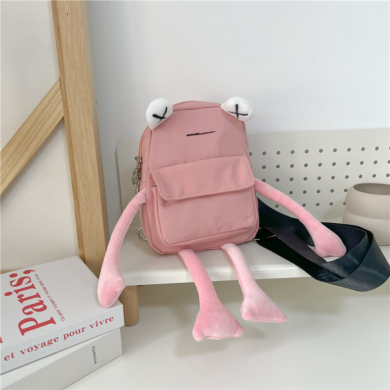 Cartoon backpack Small New Trendy Instagram Popular Girl Creative Personality Cute Frog Crossbody Women's Chest designer shoulder bag