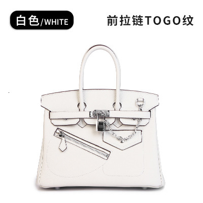 Guangzhou Baiyun Top Layer Cowhide Genuine Women's Leather Bag, Versatile Handbag, Crossbody Bag For Women