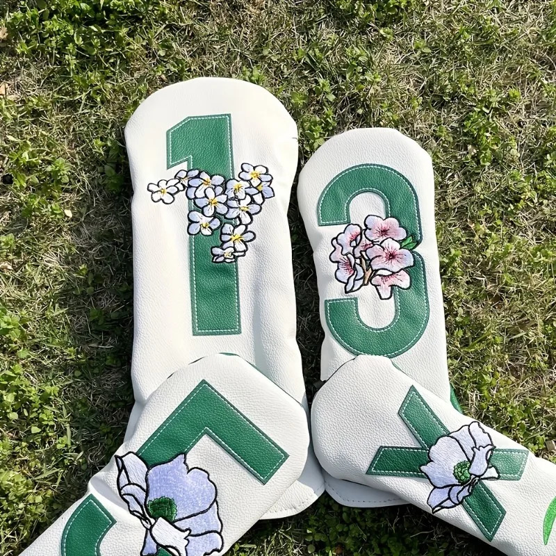 1pc4pcs Golf Club Head Covers For Driver Fairway Wood Hybrid Golf Club Iron Head Covers Golf Accessories Supplies 250314