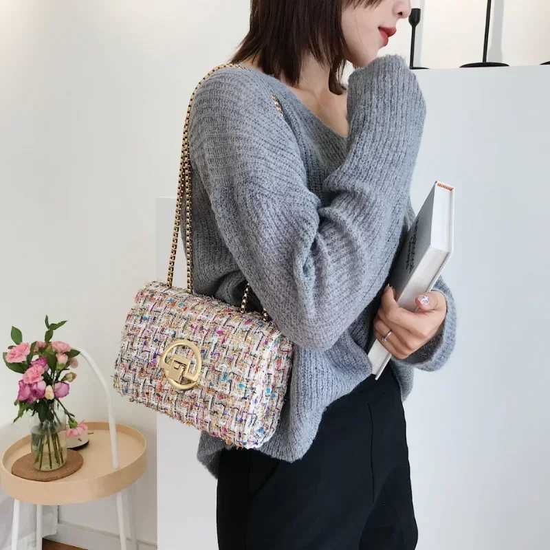 New Woven Tweed Bag Womens Cumka Luxury Designer Handbag High Quality Replicas Brand Y2K Purse for Ladies and Girl Shop Y250315