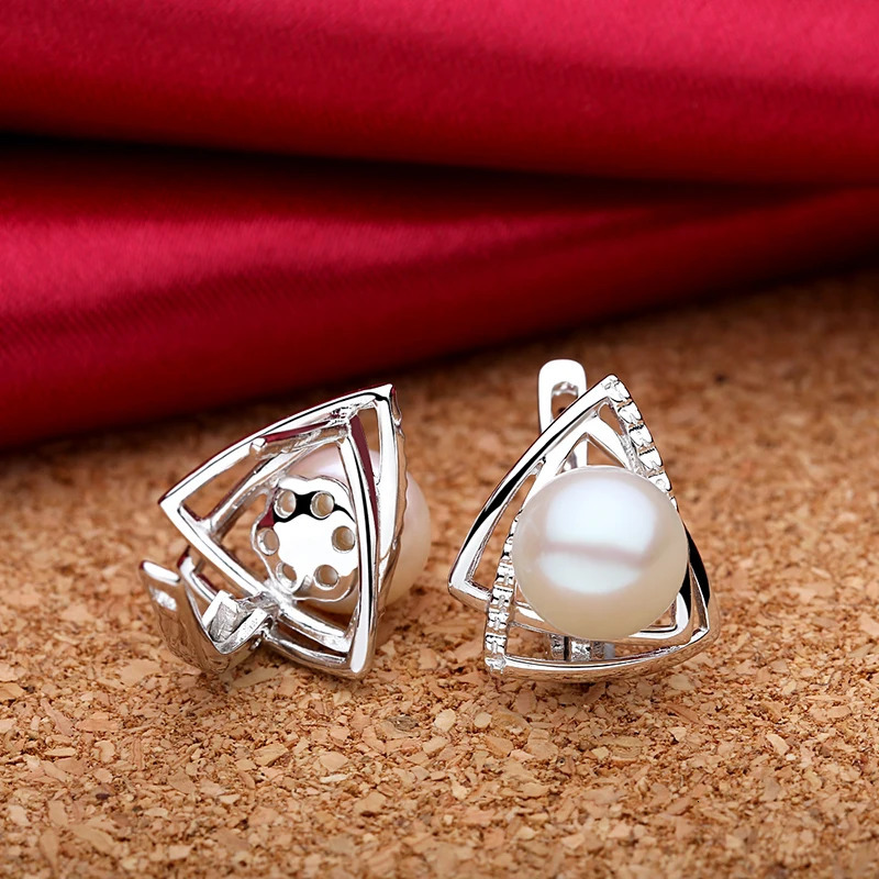 Sinya Natural Freshwater Pearls Fine Jewelry 925 Sterling Silver Earrings for Women Lover Mum Fashion Gift 250314