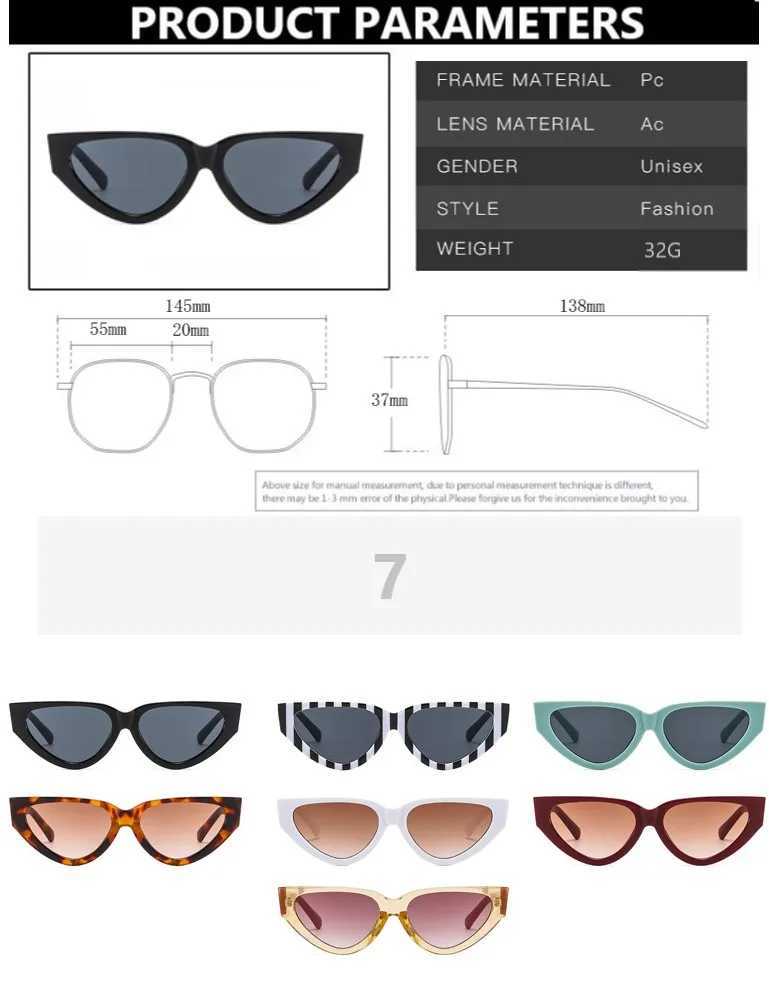 Luxury retro cat eye sunglasses for women 2023 fashion V brand designer Cateye sunglasses for women UV400 Gafas De Sol Mujer W250315