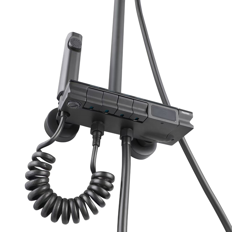 High-Efficiency Digital Handheld Showerhead with Adjustable Spray Settings for Optimal Bathing Experience