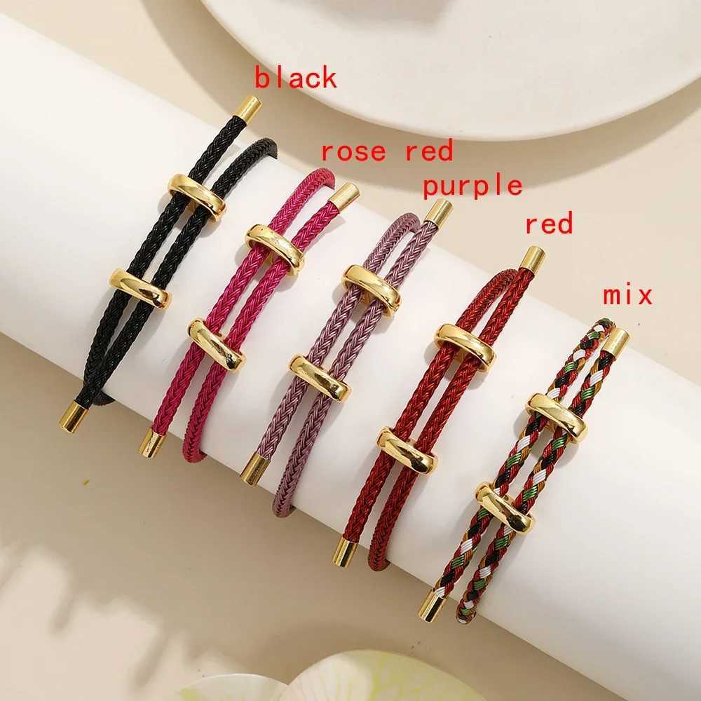High quality womens rope bracelets colorful handmade DIY mens bracelets adjustable rope bracelets jewelry wholesaleXJ250315