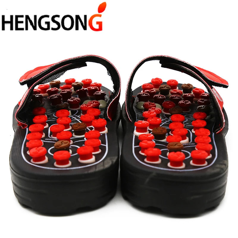 Acupoint Massage Slippers Sandal For Men Feet Chinese Acupressure Therapy Rotating Foot Massager Shoes Unisex250325