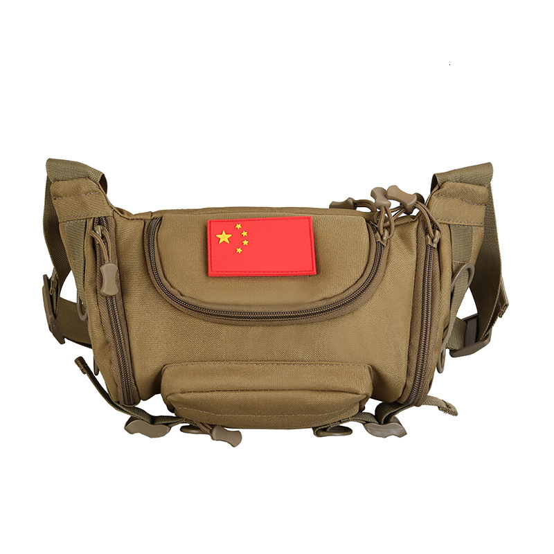 Tactical waist outdoor military fan large capacity and women's cycling casual men's one shoulder crossbody bag, sports road sub bag