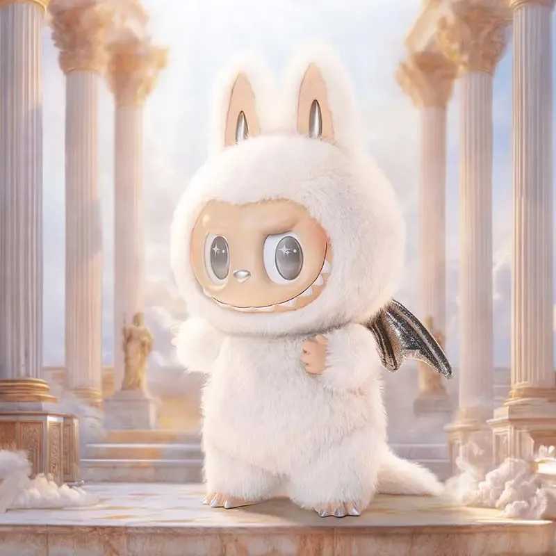 Hot selling Labubu Angel Zimomo themonsers Cute Anime Action Characters Desktop Decorations Christmas GiftsC250315