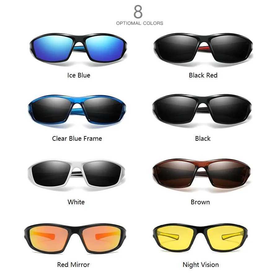 Fashion sports polarized sunglasses for men and women fishing hiking running cycling mountain sports mens sunglasses UV400 glasses W250315