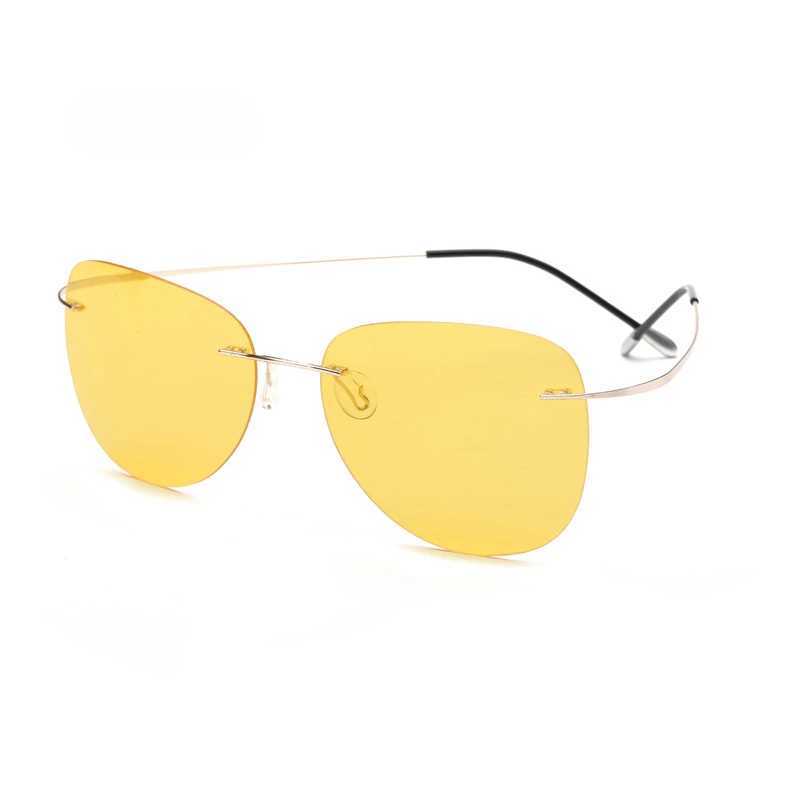 Titanium Polarized Riml Sunglasses Ultra Light Brand Designer Polarized Sunglasses Riml Gafas Mens Glasses W250315