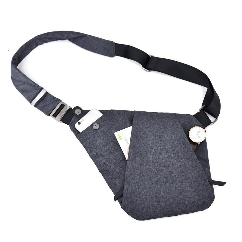 backpack men's chest, crossbody sports backpack, multifunctional close fitting one shoulder anti-theft bag designer bag