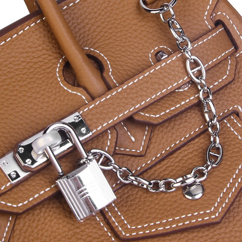Guangzhou Baiyun Top Layer Cowhide Genuine Women's Leather Bag, Versatile Handbag, Crossbody Bag For Women