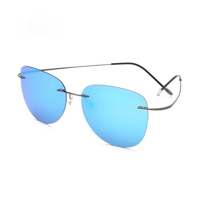 Titanium Polarized Riml Sunglasses Ultra Light Brand Designer Polarized Sunglasses Riml Gafas Mens Glasses W250315