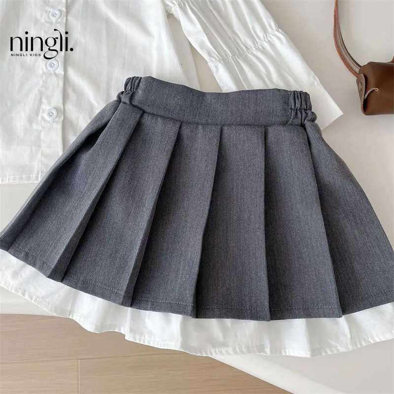 Girl's Dresses Ningli Girls' Autumn Clothing JK Children's Set 2025 New Western Style Girls' College Style Three Piece Set Spring 