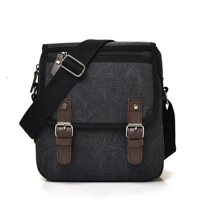 Leisure and fashionable backpack canvas shoulder, trendy men's business crossbody designer