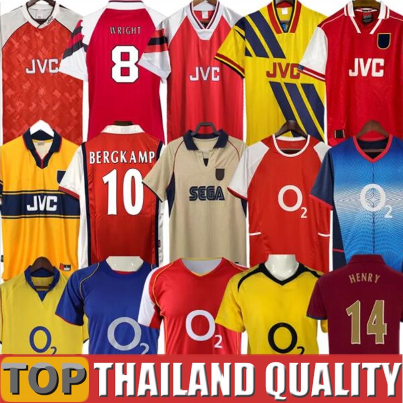 2005 2006 HENRY BERGKAMP RETRO Soccer Jerseys 2006 97 PERSIE VIEIRA MERSON ADAMS Football Shirt Vintage Classic Uniforms 02 03 05 05 06 92 93 94 95 96 98 99