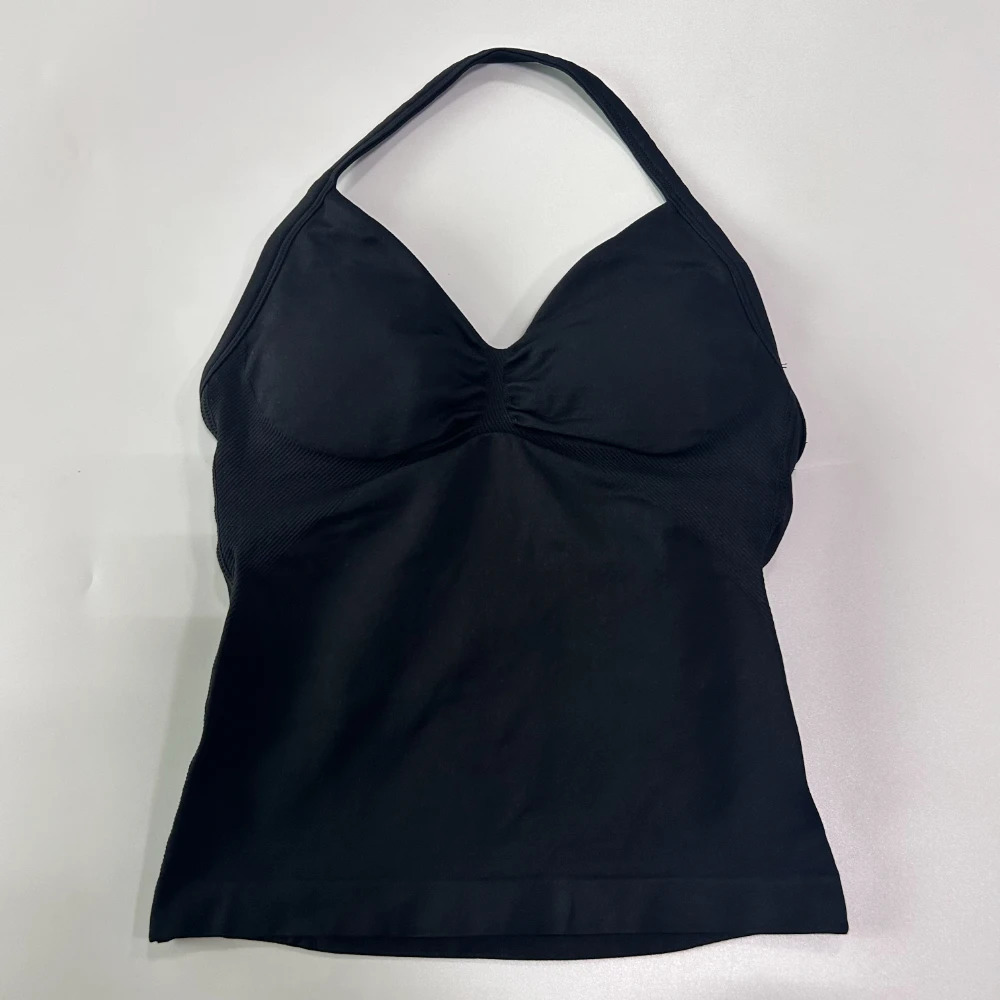 Impact Longline Strappy Gym Top custom backless Clothes womens Scrunch builtin bra with detachable cup yoga vest 250314