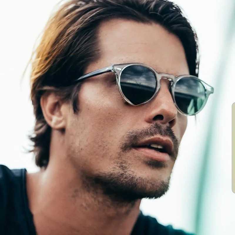 2023 Round Cat Eye Sunglasses for Mens Brand Designer Retro Driving Sunglasses Fashion Retro Mens Sunshade Mirrors for Women Oculos De Sol W250315