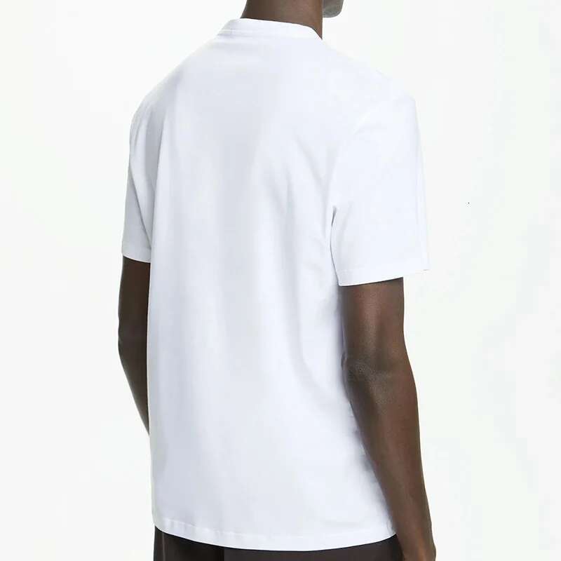 Summer Shirt 2025 New Spring Basic Fashion Cotton Top Senior Letter Design Popular Men Versatile Tee