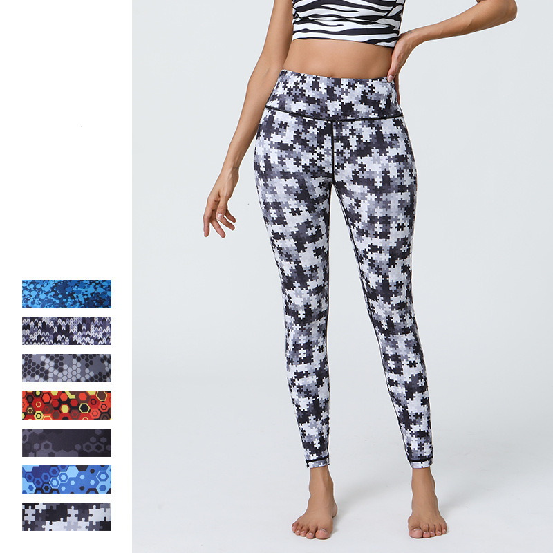 New leggings Yoga Pants Printed Colorful printed yoga Fitness pants tracksuit