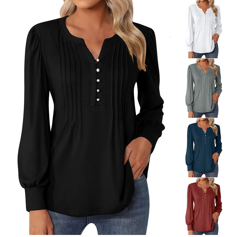 2024 New Pleated Elegant Loose Fit Women's Top T-Shirt