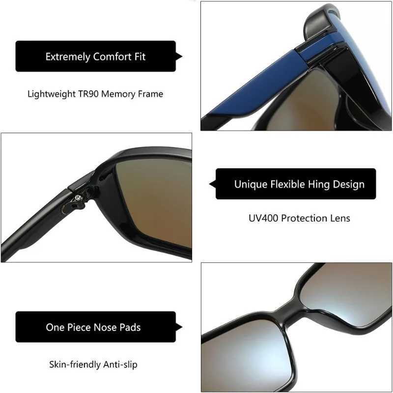Polarized Fishing Sunglasses for Men Driving Shadows for Men Sunglasses for Hiking Classic UV400 Glasses W250315