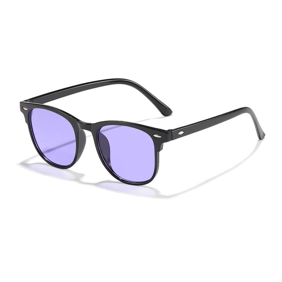Retro Metal Rivet Sunglasses for Women Retro Neutral Classic Outdoor Travel Fashion Glasses with Gradient Tone W250315