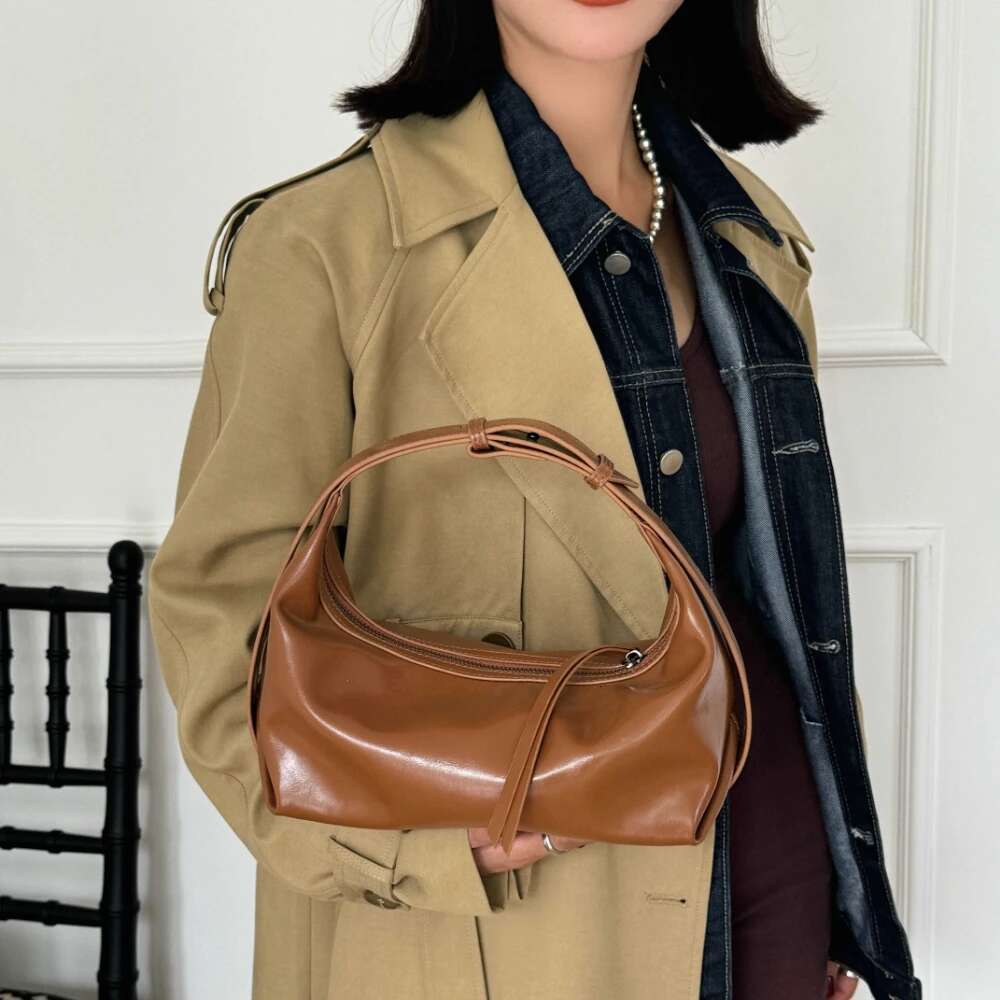 Motingsome Handbag Shoulder Pouch Woman Tote Smooth Cow Leather Crossbody Lady Spring Saddle Red Mini Messenger Purses 2025 New