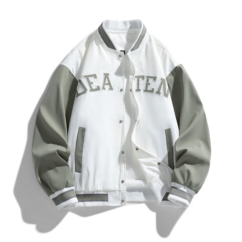 Plus Size 8XL 9XL 10XL Mens school team jacket baseball stand collar long sleeved mens casual largesized clothing 250312