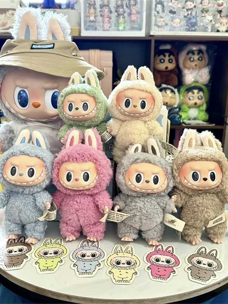 POPMART Original Labubu 100% Genuine Monster Macaroon Blind Box Vinyl Base Series Keychain Bag Pendant for Collection W250315