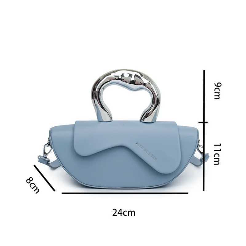 Sewing thread solid soft shoulder bag fashionable 2024 high-quality womens buckle indoor company Pu womens handbag Y250315